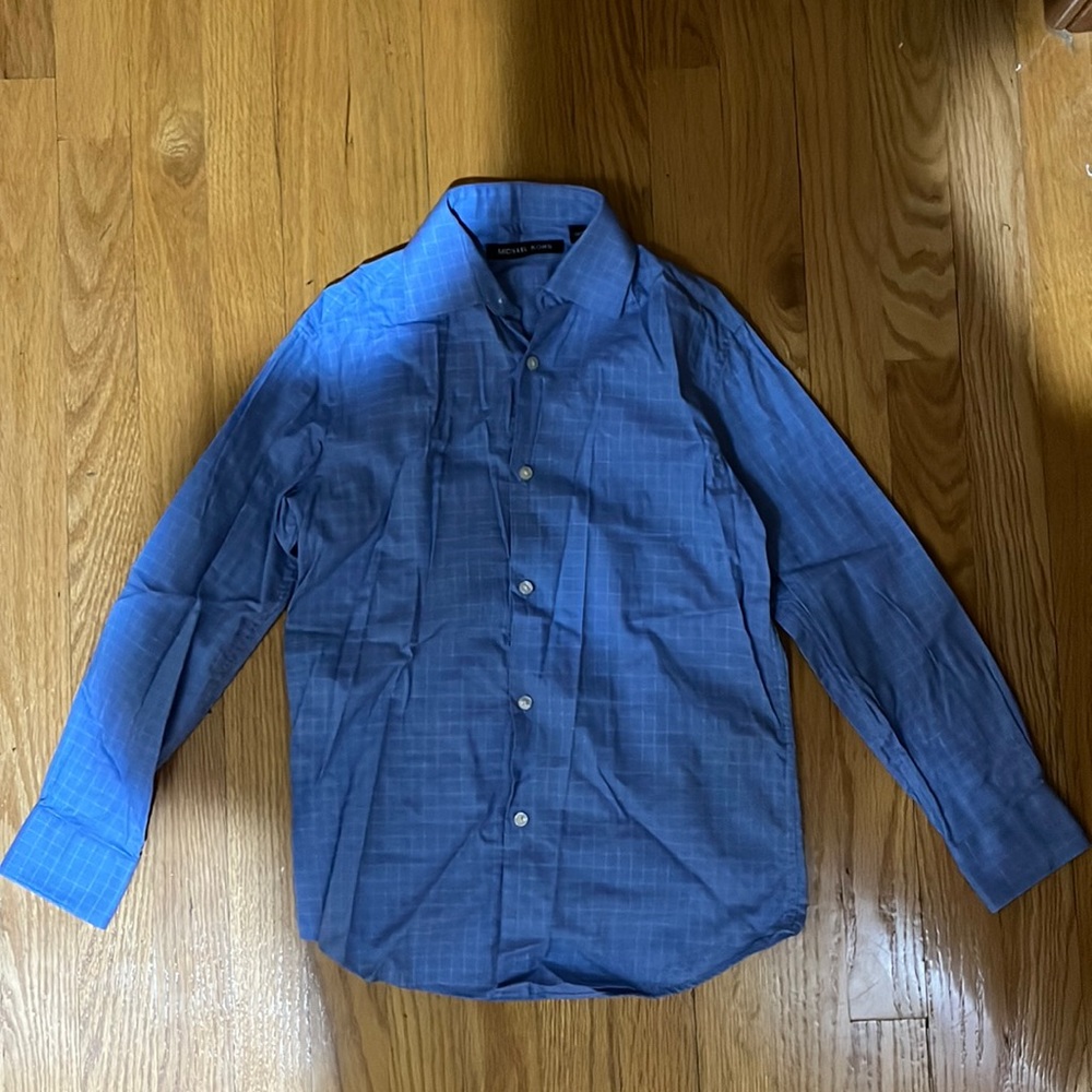 Michael Kors boys kids buttoned down long sleeve dress shirt